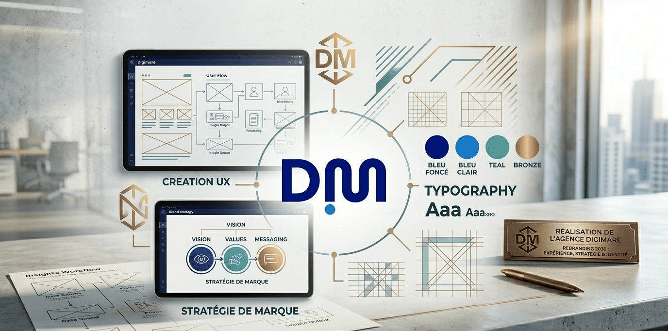 Rebranding identité visuelle et stratégie de marque en 2026